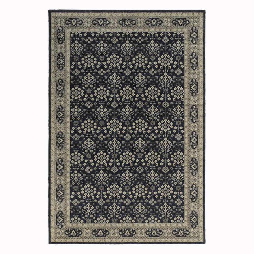 Oriental Weavers Richmond 119B 3"10" x 5"5" Tan/Navy Area Rug, , large