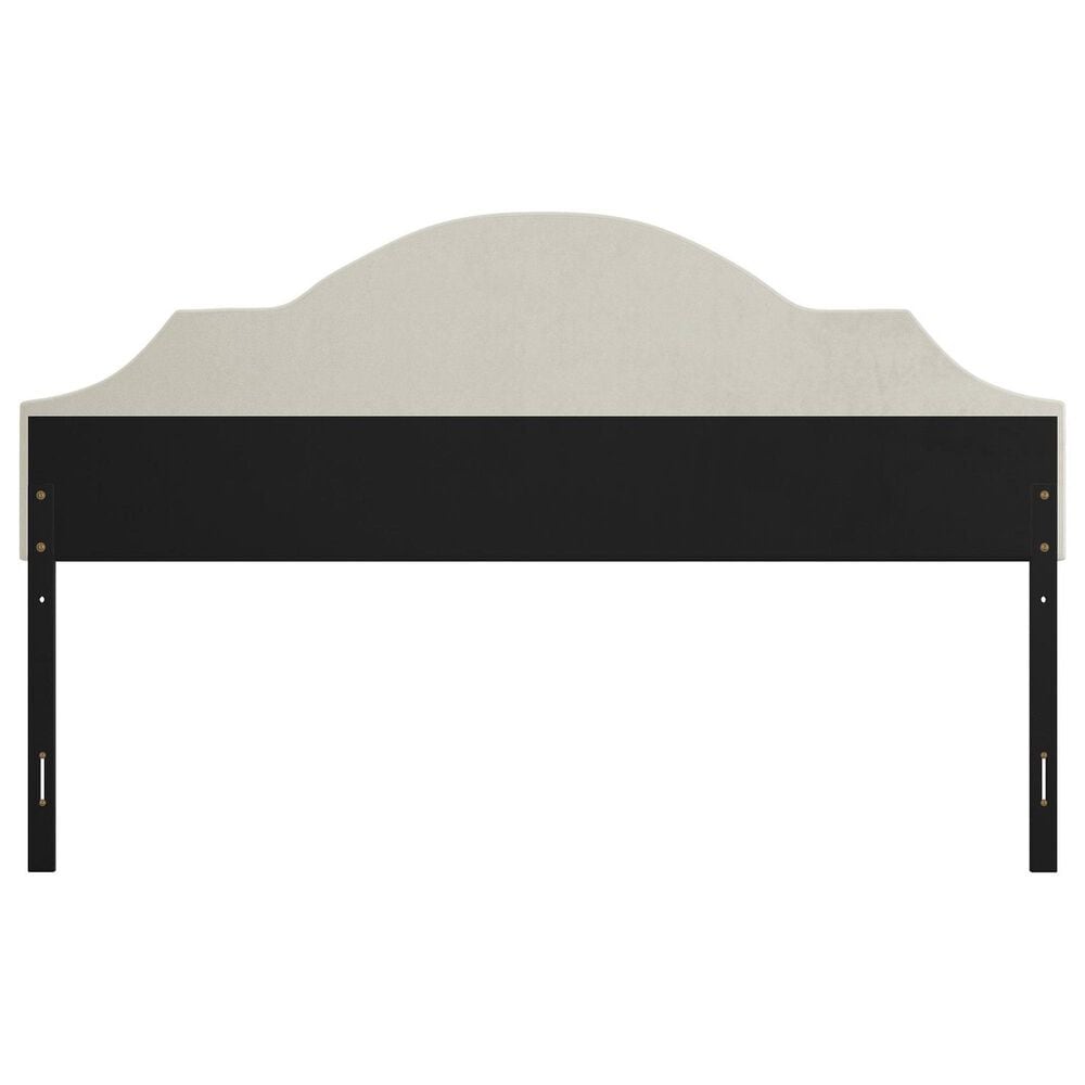 Richlands Furniture Cynthia Upholstered King Adjustable Headboard in Cream, , large