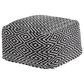 Ashley Jasett Pouf in Black and Ivory, , large