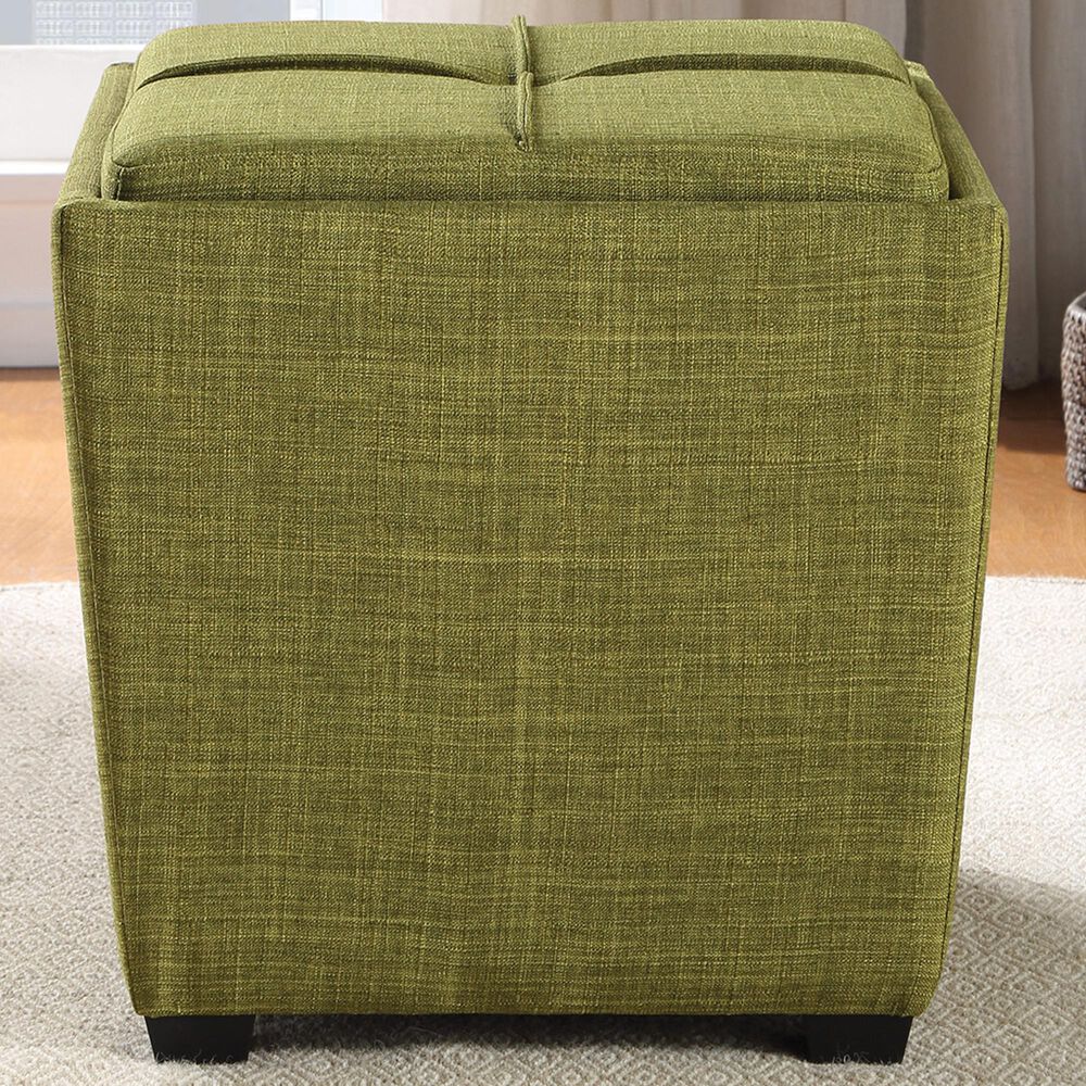 OSP Home Rockford Storage Ottoman in Green, , large