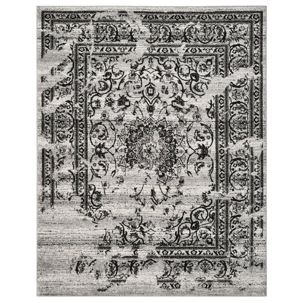 Safavieh Adirondack ADR101A-10 10" x 14" Silver/Black Area Rug, , large