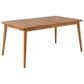 Hearth and Haven Outdoor 63" Rectangular Dining Table in Teak - Table Only, , large