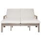 HOMLUX Patio 2-Person Lounge Chair with Grey Frame in Beige, , large