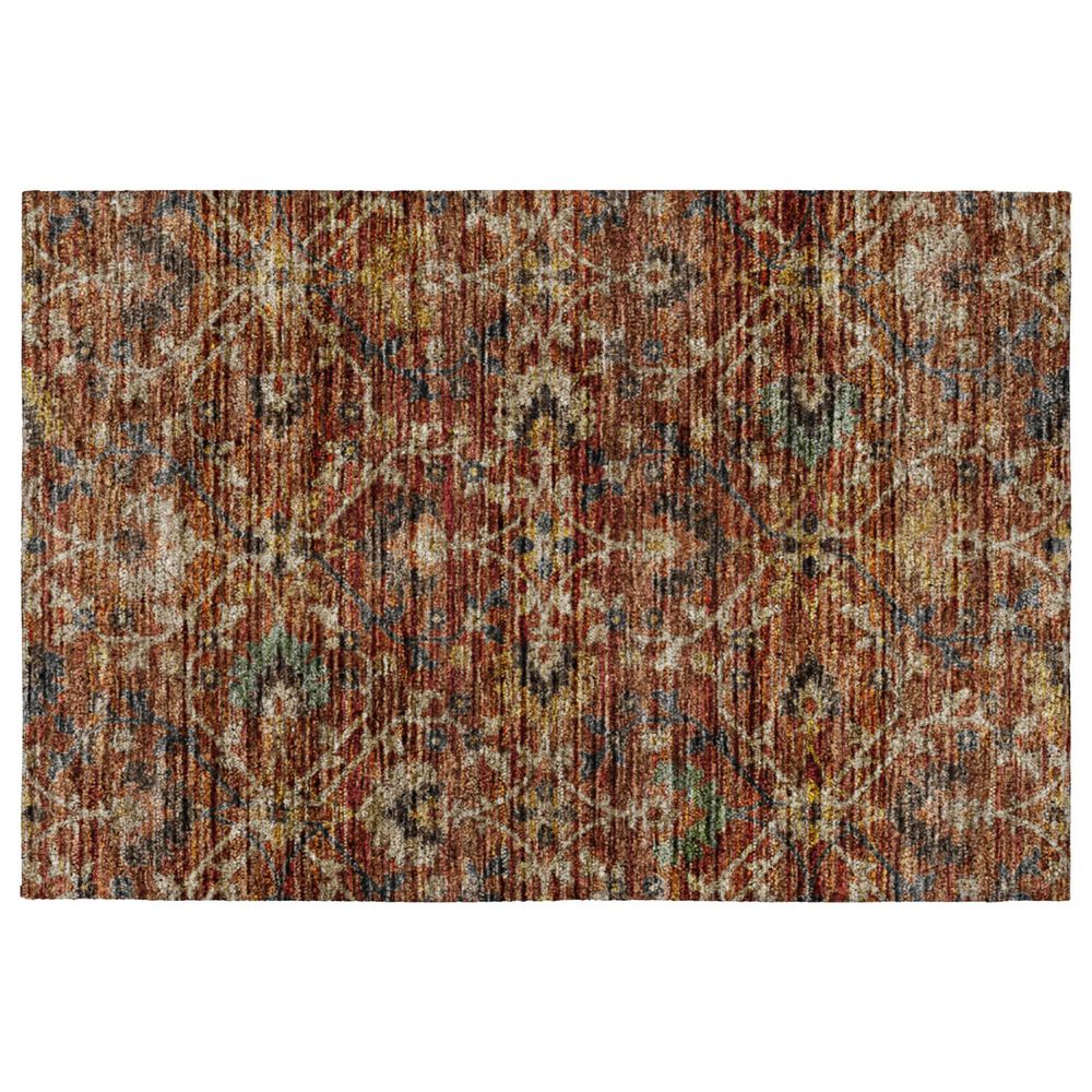 Dalyn Rug Company Silk Road Paprika, Copper, Gold, Sage, Navy and Beige 1"8" x 2"6" Area Rug, , large