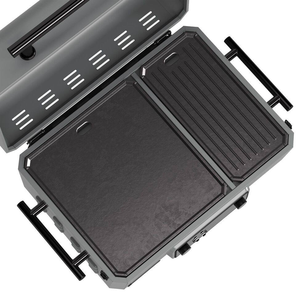 TYTUS Emberwood Portable Electric Grill and Griddle in Gunmetal Gray, , large