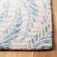 Safavieh Micro-Loop MLP170A 2"3" x 7" Ivory and Blue Runner, , large