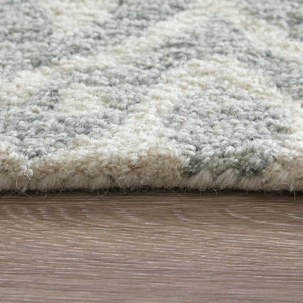 Feizy Belfort Damask Gray 12&#39; x 15&#39; Area Rug, , large