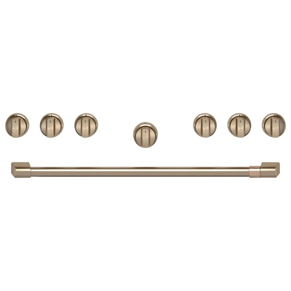 Cafe 36" Handle and Knob Set for Pro Range and Rangetop in Brushed Bronze, , large