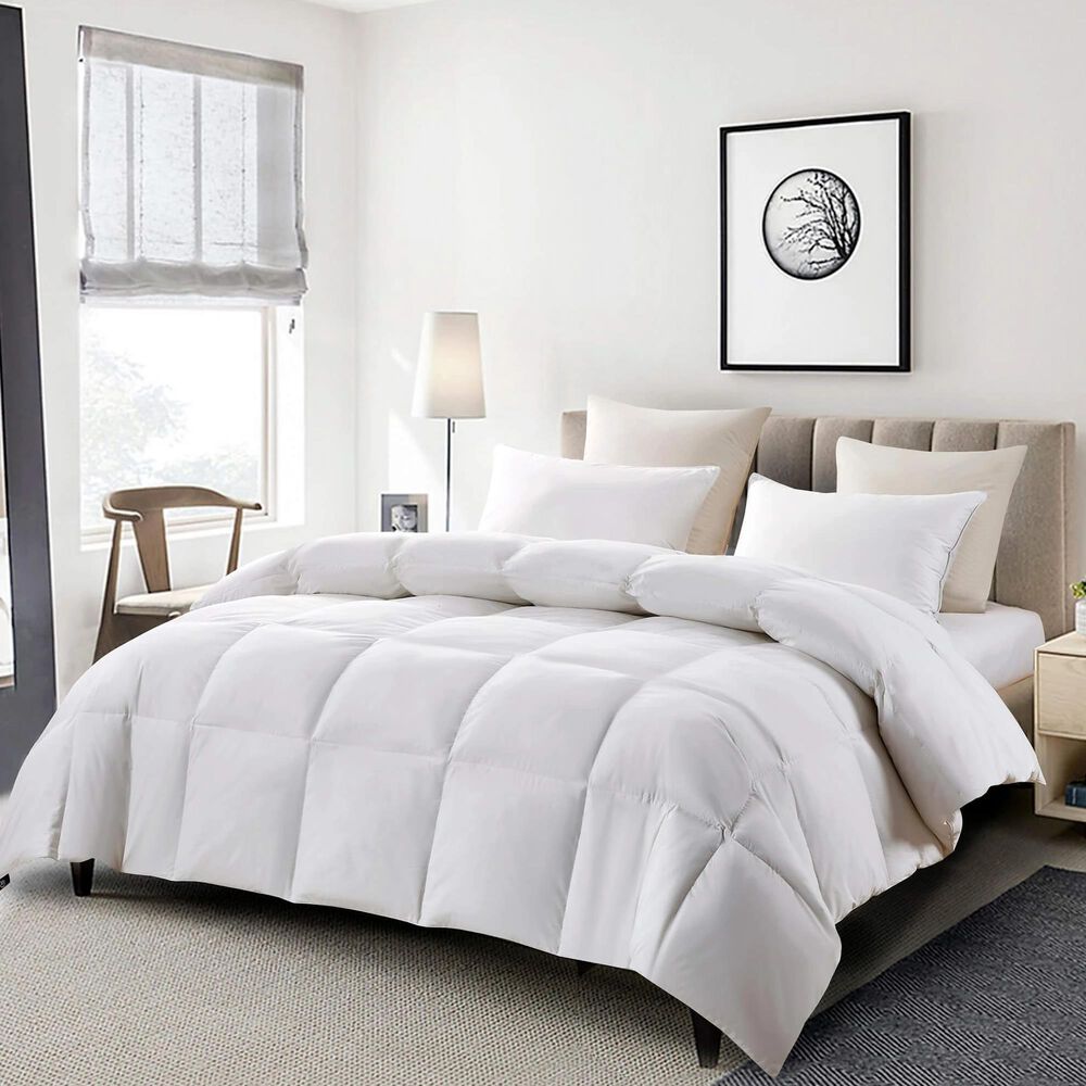 Blue Ridge Home Fashions Serta 233 Thread Count Full/Queen All Season Comforter in White Goose, , large