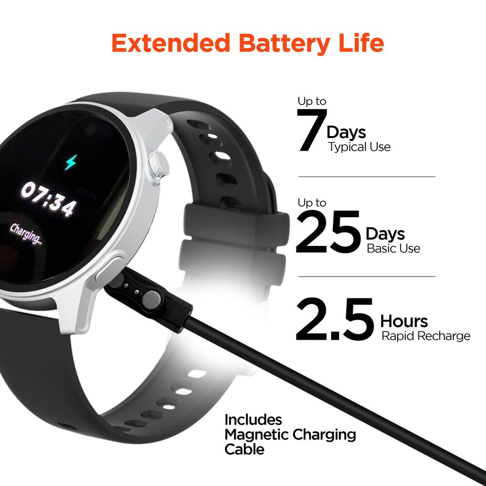 Hypercel ACTIV8 SMARTWATCH + FITNESS TRACKER, , large