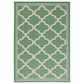 Safavieh Bermuda 6"7" x 9"2" Green and Beige Indoor/Outdoor Area Performance Rug, , large