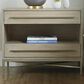 Hooker Furniture Cascade 2-Drawer Nightstand in Taupe and Champagne, , large