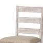 Signature Design by Ashley Skempton 24" Upholstered Counter Stool with Back in White and Light Brown, , large