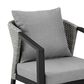 Blue River Palma Outdoor Dining Chair with Dark Grey Cushion in Black and Grey (Set of 2), , large