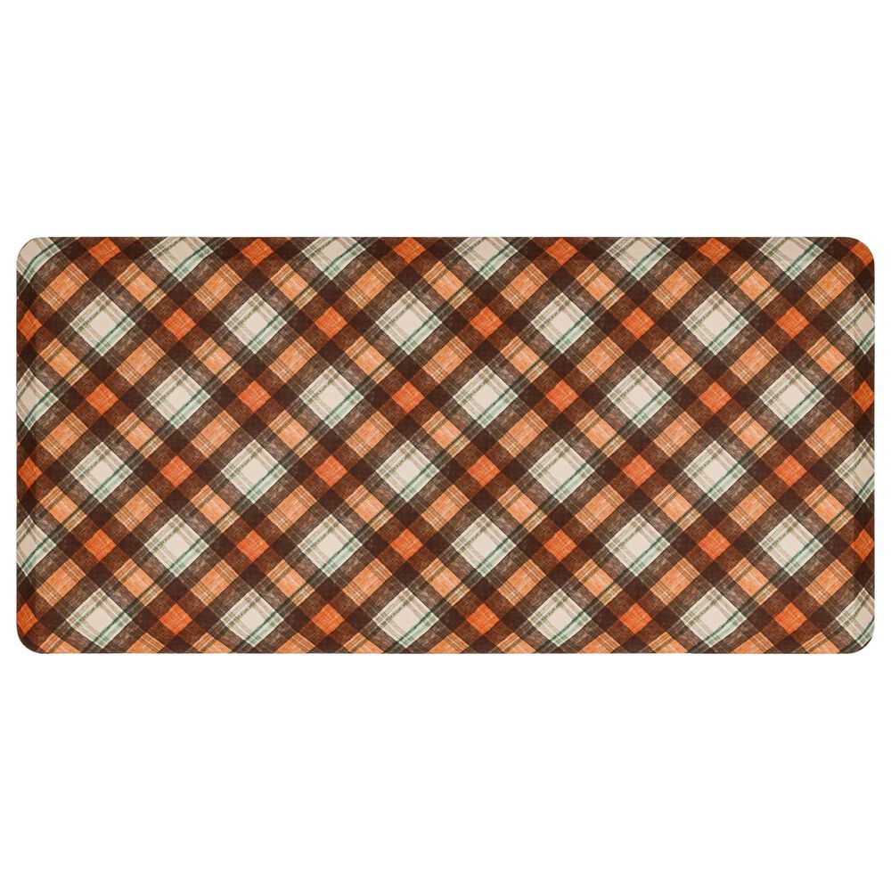 Mohawk Dri-Pro Deluxe Harvest Chalk Plaid 1"8" x 3"6" Multicolor Area Rug, , large