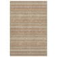 Dalyn Rug Company Soft Essentials Striped Copper 9" x 12" Indoor/Outdoor Area Rug, , large