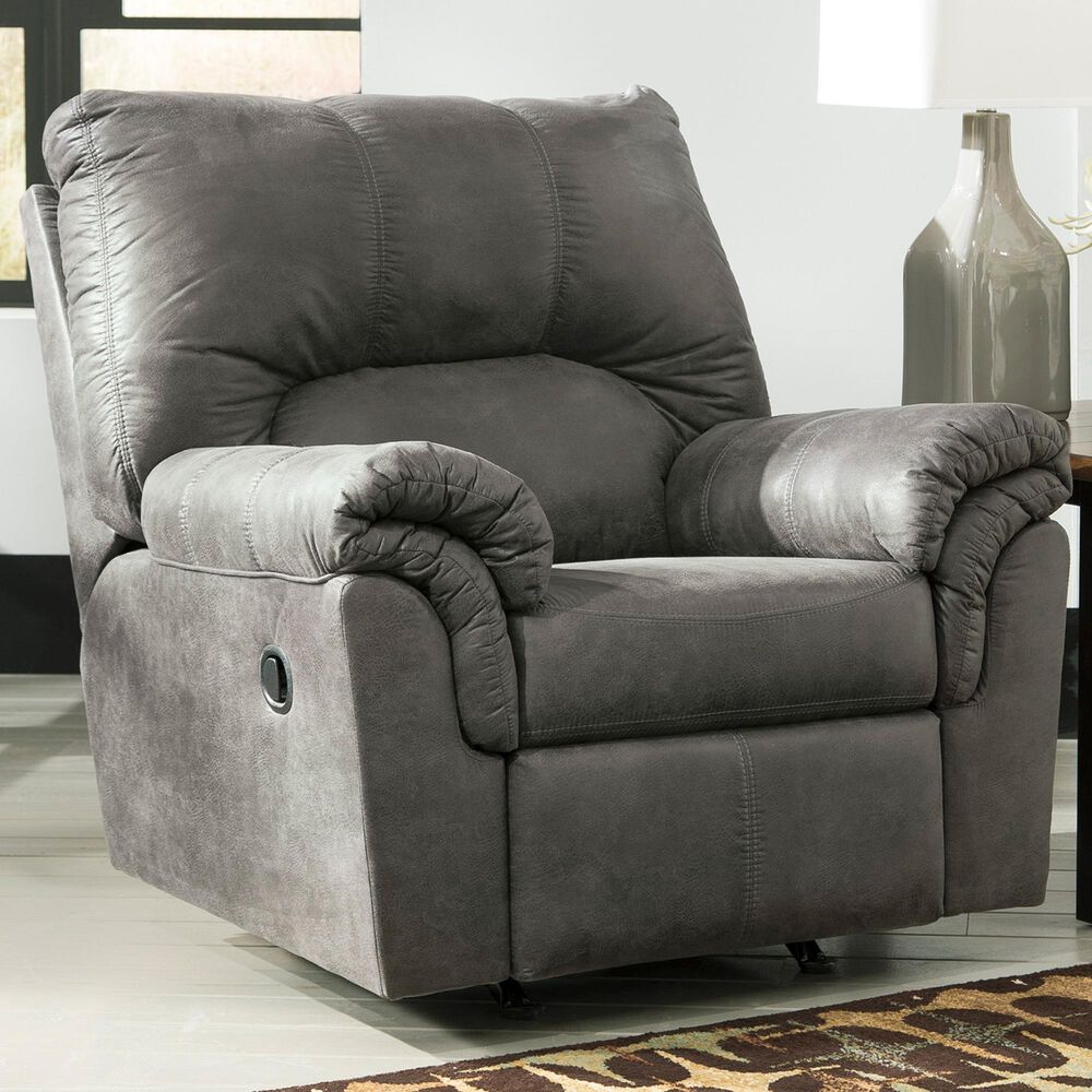 Ashley Bladen Rocker Recliner in Slate, , large