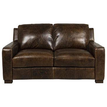 Softline Leather Loveseat in York Chestnut, , large