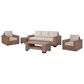Slate and Company Isla 5-Piece Patio Conversation Set in Abigail Linen, , large