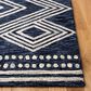 Safavieh Micro-Loop MLP156N 5" Square Navy and Ivory Area Rug, , large