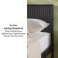 Walker Edison Paris King Platform Bed with Reeded Headboard in Black, , large