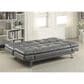 Pacific Landing Dilleston Convertible Sofa with Silver Leg in Dark Grey, , large