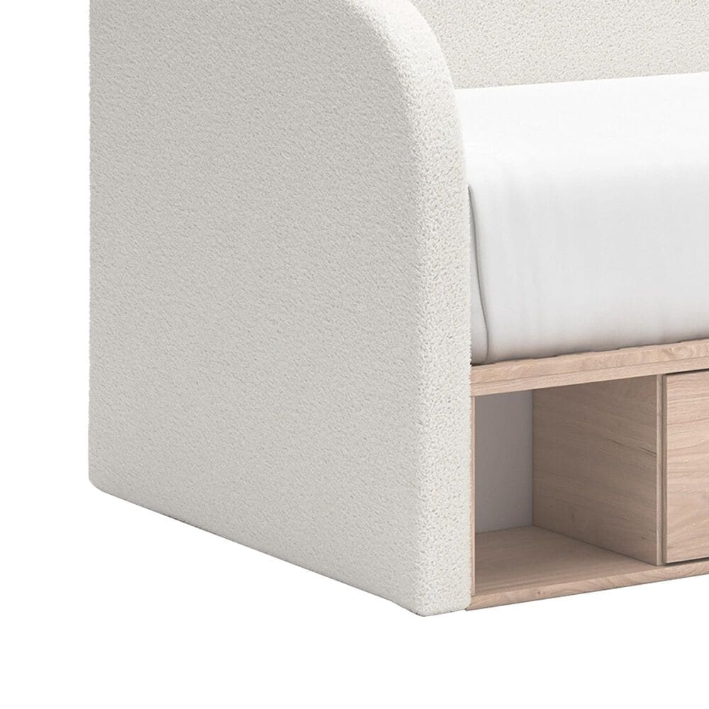 Ashley Arloster Full Upholstered Day Bed with Storage in White, , large