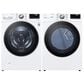 LG 5.0 Cu. Ft. Front Load Washer and 7.4 Cu. Ft. Electric Dryer with TurboWash 360 Laundry Pair in White (Pedestals Sold Separately), , large