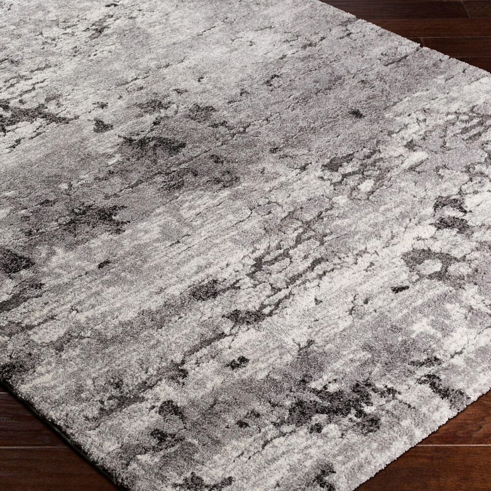 Surya Tuscany TUS-2310 Gray, Charcoal, Black and Ivory 8&#39;10&quot; x 12&#39;2&quot; Area Rug, , large