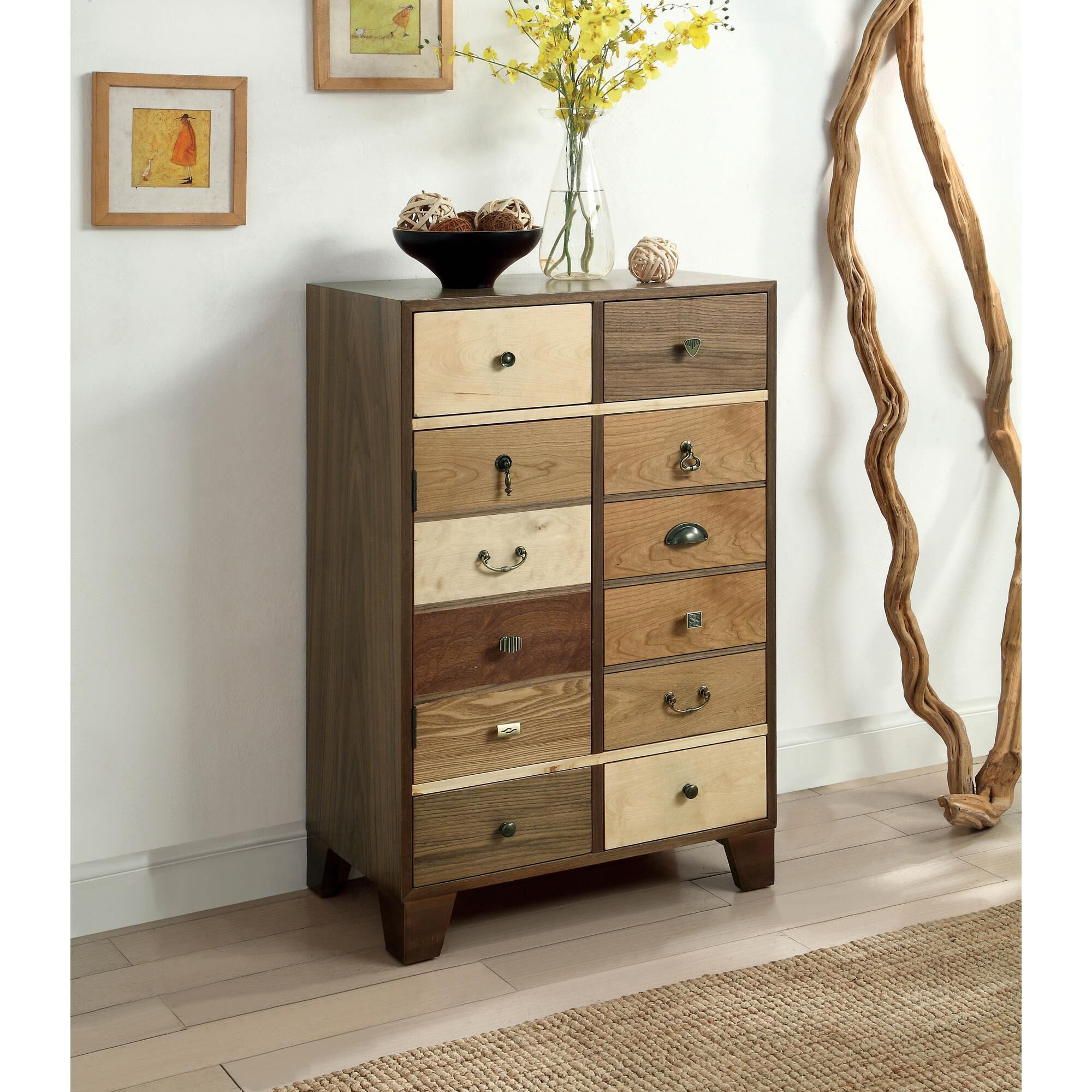 Furniture of America Maloney Accent Chest in Walnut NFM