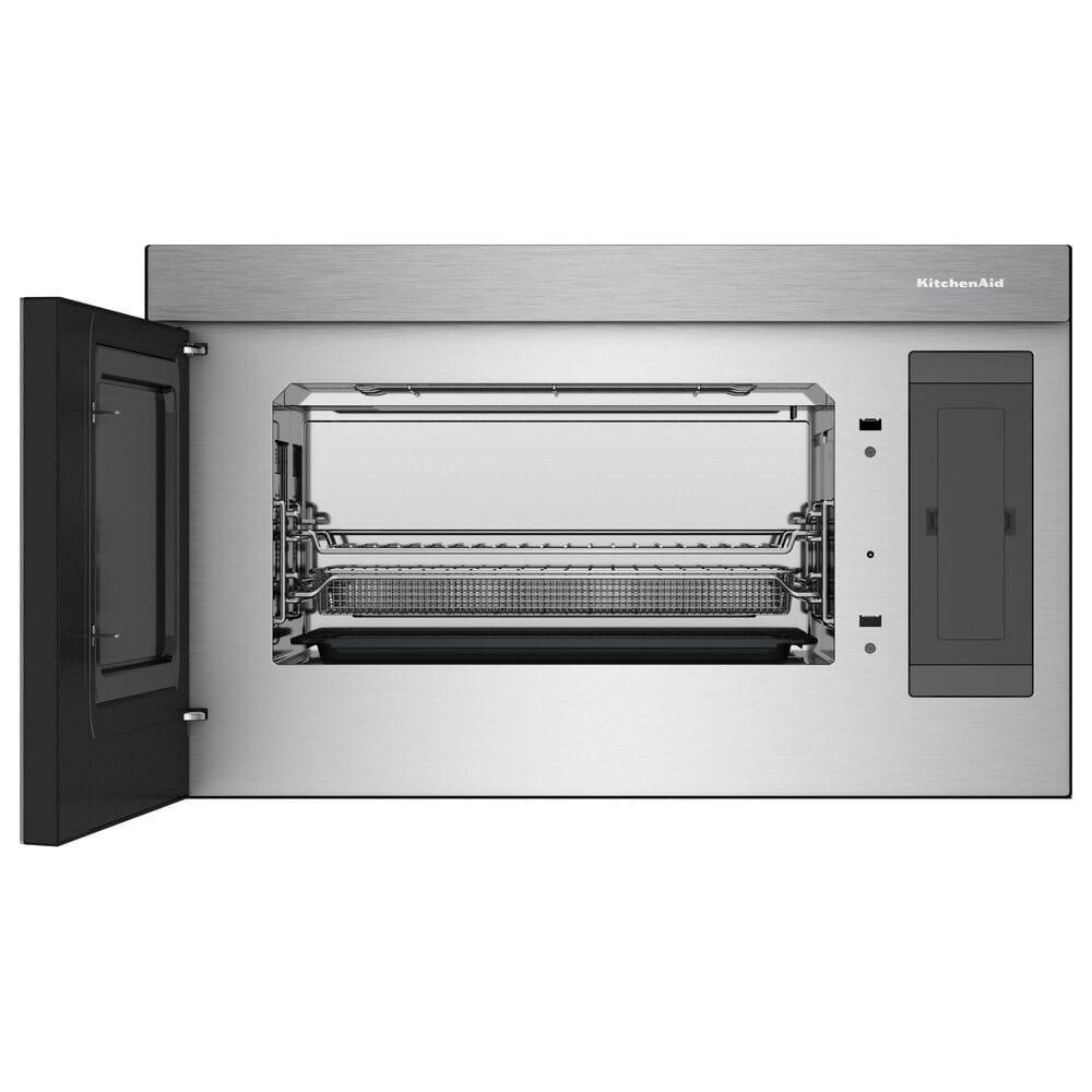 KitchenAid 2-Piece Kitchen Package with 6.4 Cu. Ft. Slide-In 4-Element Electric Range and 1.1 Cu. Ft. Over-The-Range Microwave Oven in Stainless Steel, , large