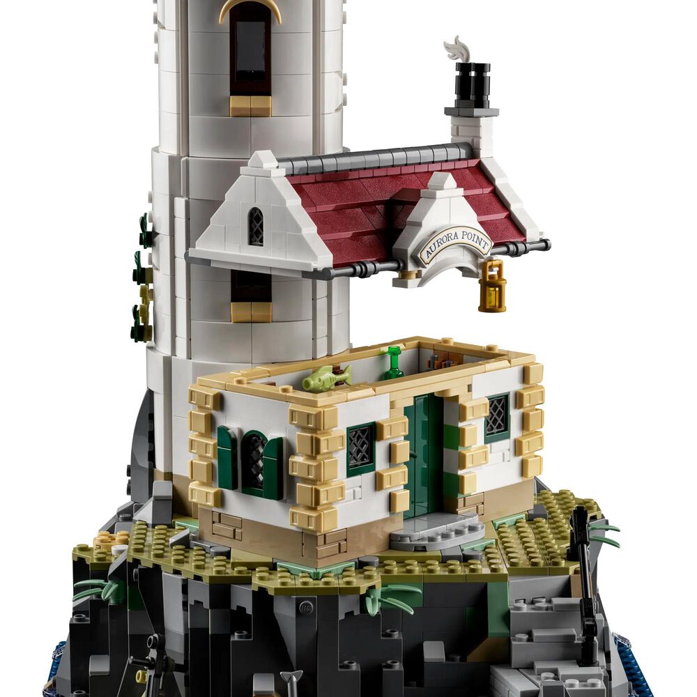 LEGO Ideas Motorized Lighthouse Building Set, , large