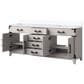 Lexora Home Laurel 72" Double Bathroom Vanity in White Oak with White Quartz Top and Rectangular Sinks, , large