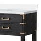 Lexora Home Norwalk 72" Double Bathroom Vanity in Black Oak with White Cultured Marble Top and Rectangle Sink, , large