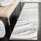 Safavieh Cyrus Shag CYR124A 2"2" x 9" Ivory and Grey Runner, , large