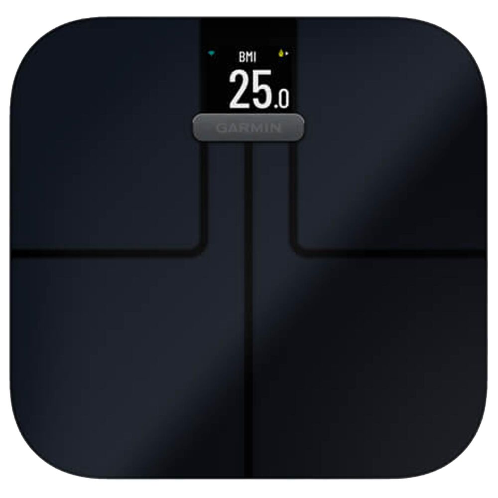 Garmin Vivomove Sport Smartwatch 28mm Black Case with Silicone Band and Black Index S2 Smart Scale, , large