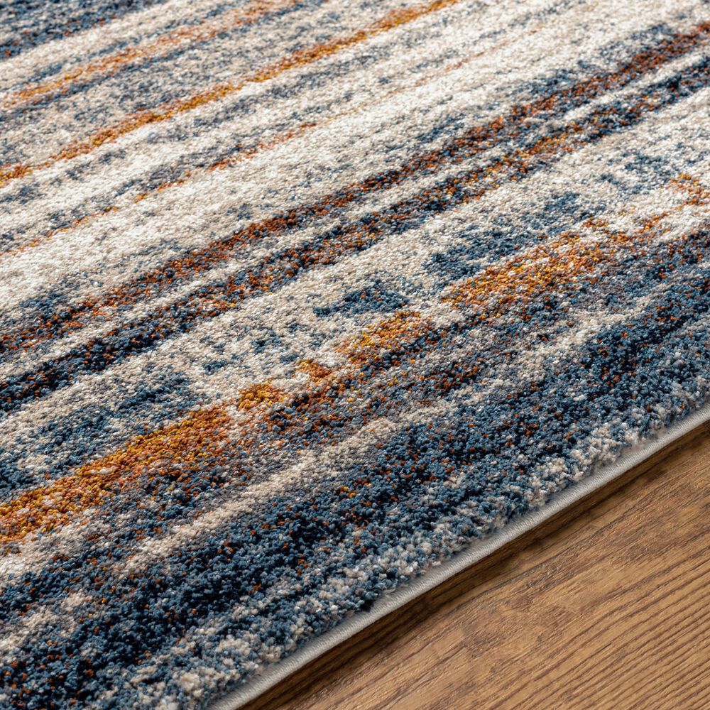 Surya Tuscany TUS-2337 Blue, Brown, Bright Yellow, Dusty Coral, Dark Blue, Light Beige, Cream and Gray 12&#39; x 15&#39; Area Rug, , large