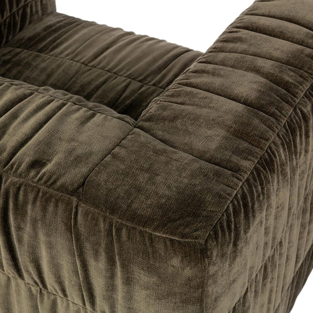 Classic Home Afeela Upholstered Swivel Chair in Fern Green, , large