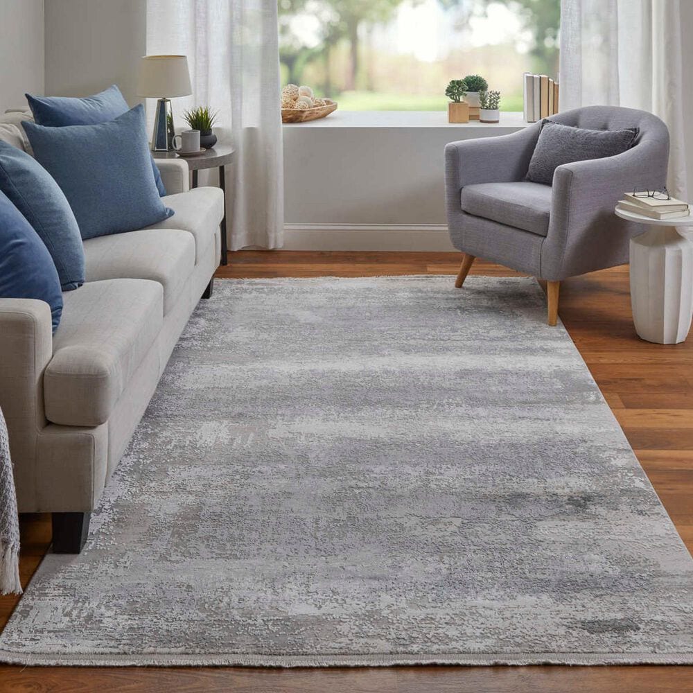 Feizy Cadiz Light Gray 11&#39;6&quot; x 14&#39;6&quot; Area Rug, , large