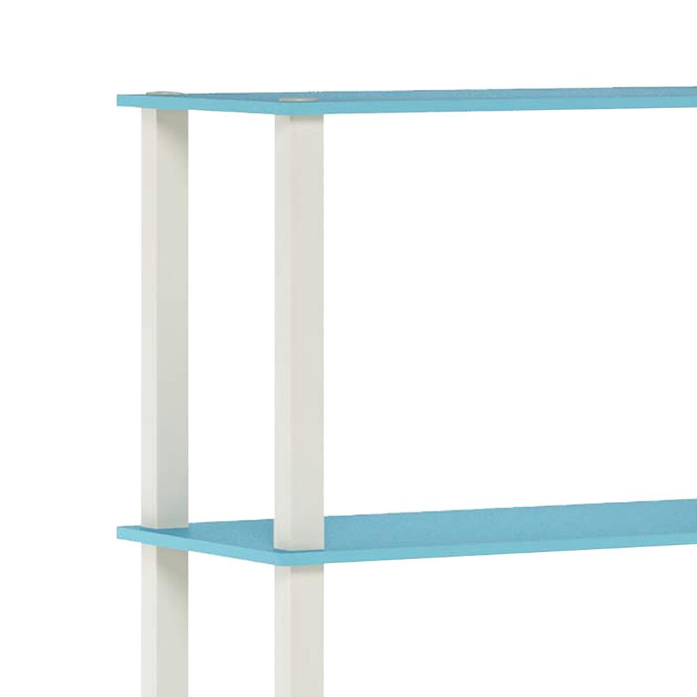 HOMLUX 5-Tier Display Rack in Light Blue and White, , large