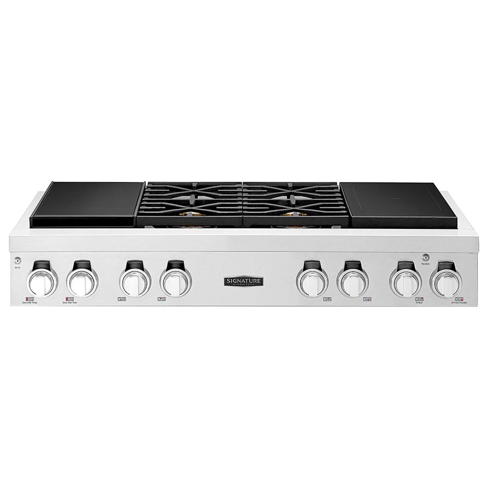 Signature Kitchen Suite 48" Dual-Fuel Professional Rangetop in Stainless Steel, , large