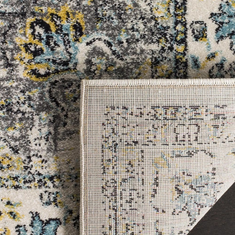 Safavieh Evoke EVK220B-4 4&#39; x 6&#39; Grey/Gold Area Rug, , large