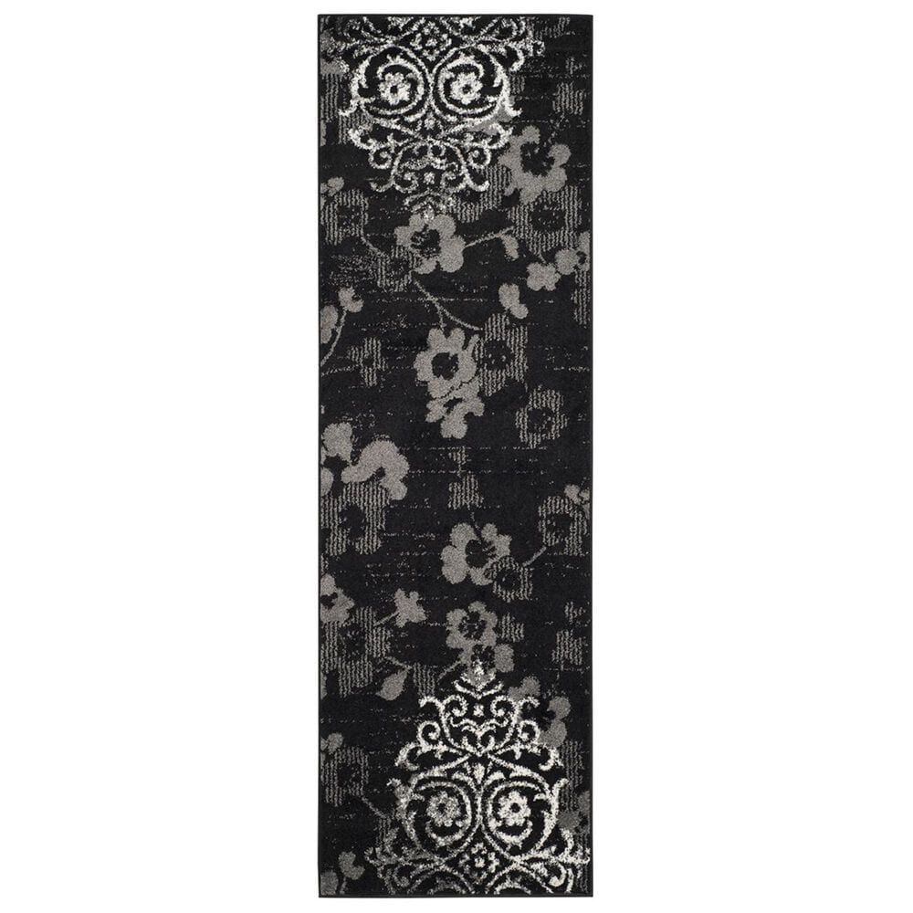 Safavieh Adirondack ADR114A-210 2"6" x 10" Black/Silver Runner, , large
