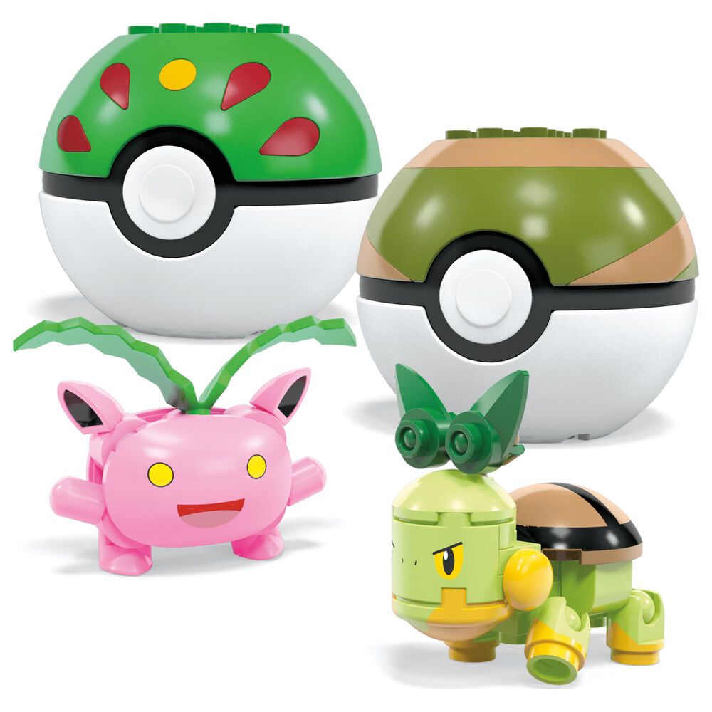 Mattel Pokemon Grass-Type Trainer Team Building Set in Multicolor, , large