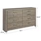 Signature Design by Ashley Culverbach 6 Drawer Dresser in Driftwood Gray, , large