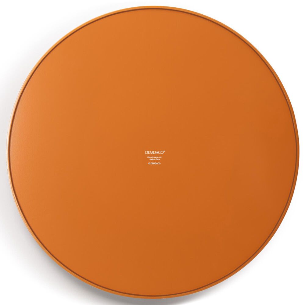 Demdaco Old Fashioned Round Serve Tray in Orange, , large
