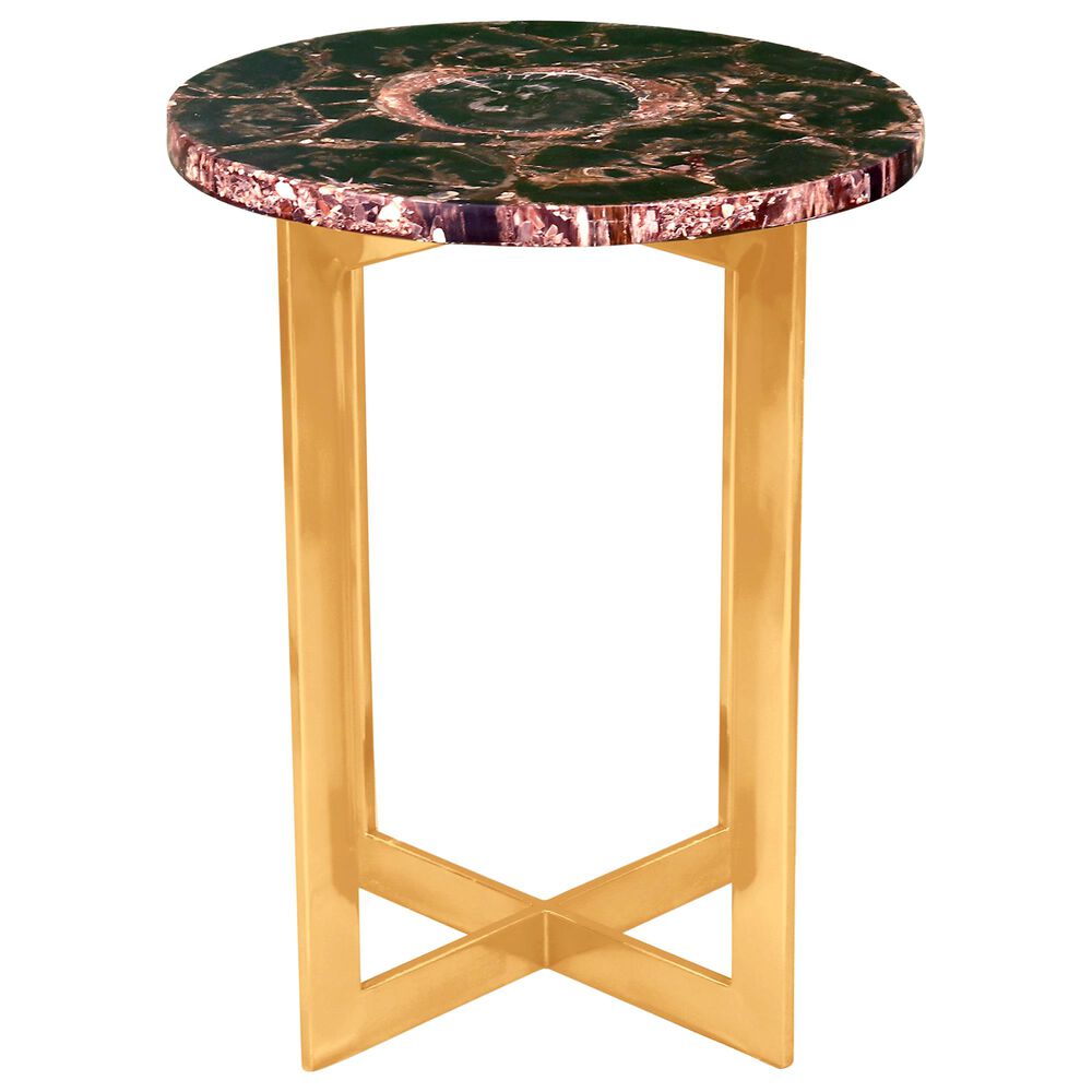 Moe's Home Collection Fossil Accent Table in Black, , large