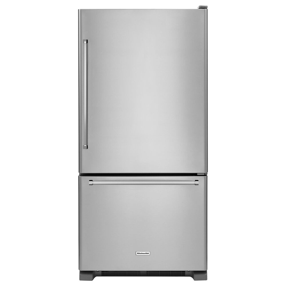KitchenAid 22.07 Cu. Ft. Bottom Freezer Refrigerator in Stainless Steel, , large