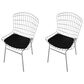 Dayton Madeline 2-Piece Chair with Seat Cushion Set in Silver/Black, , large