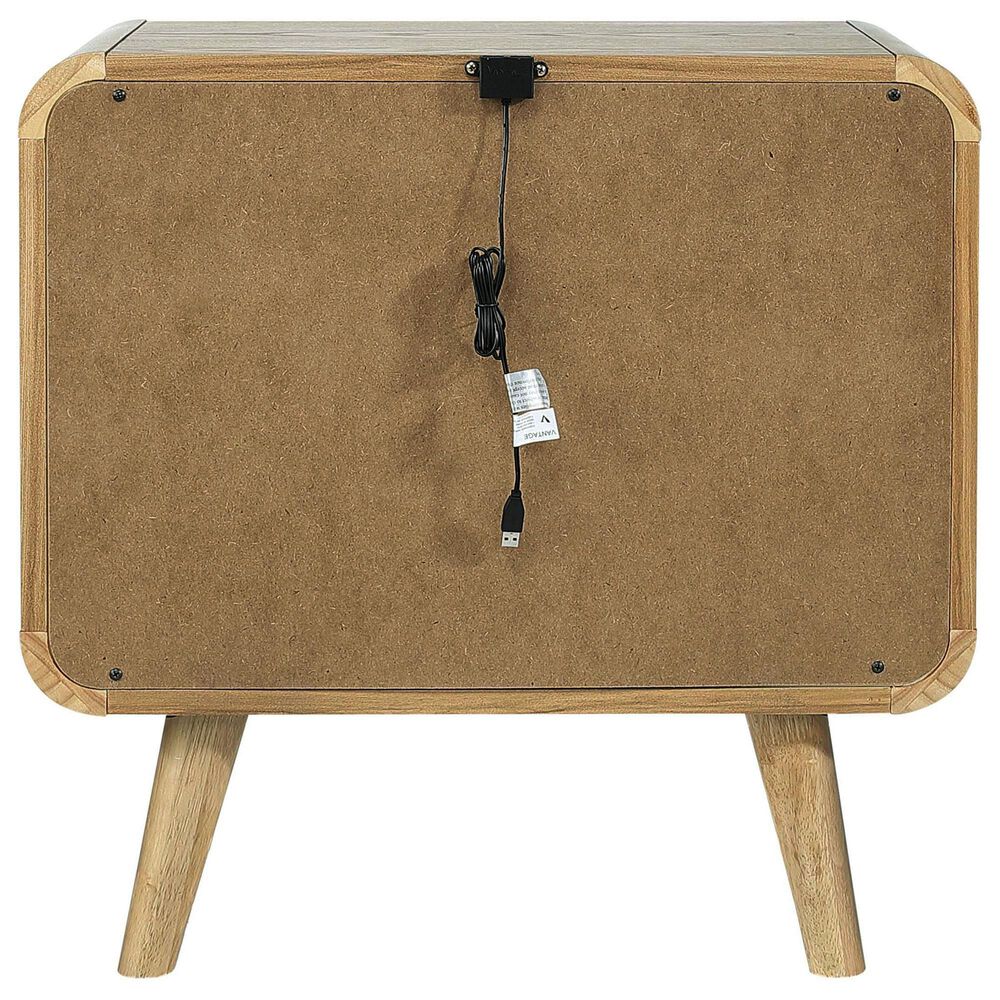 Pacific Landing Robyn 2 Drawer Nightstand in Light Ash, , large